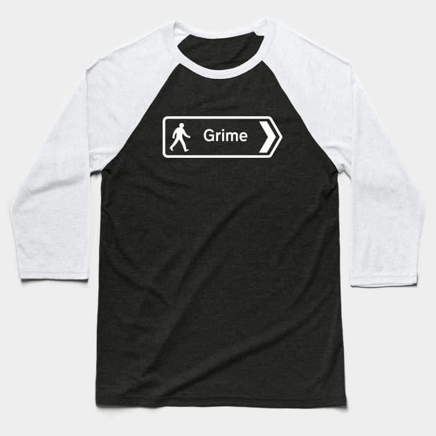 Grime Baseball T-Shirt by Monographis